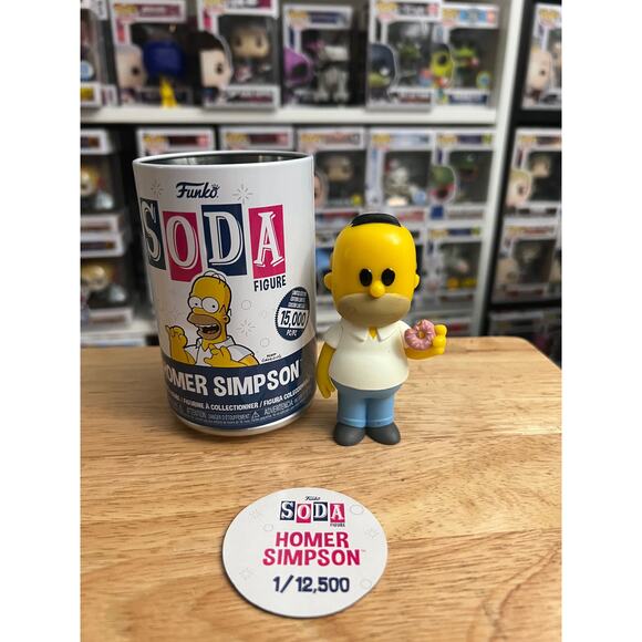 LIMITED EDITION 12,500 PIECE Homer Simpson Funko Soda Simpsons Cartoon Animation - Picture 1 of 2